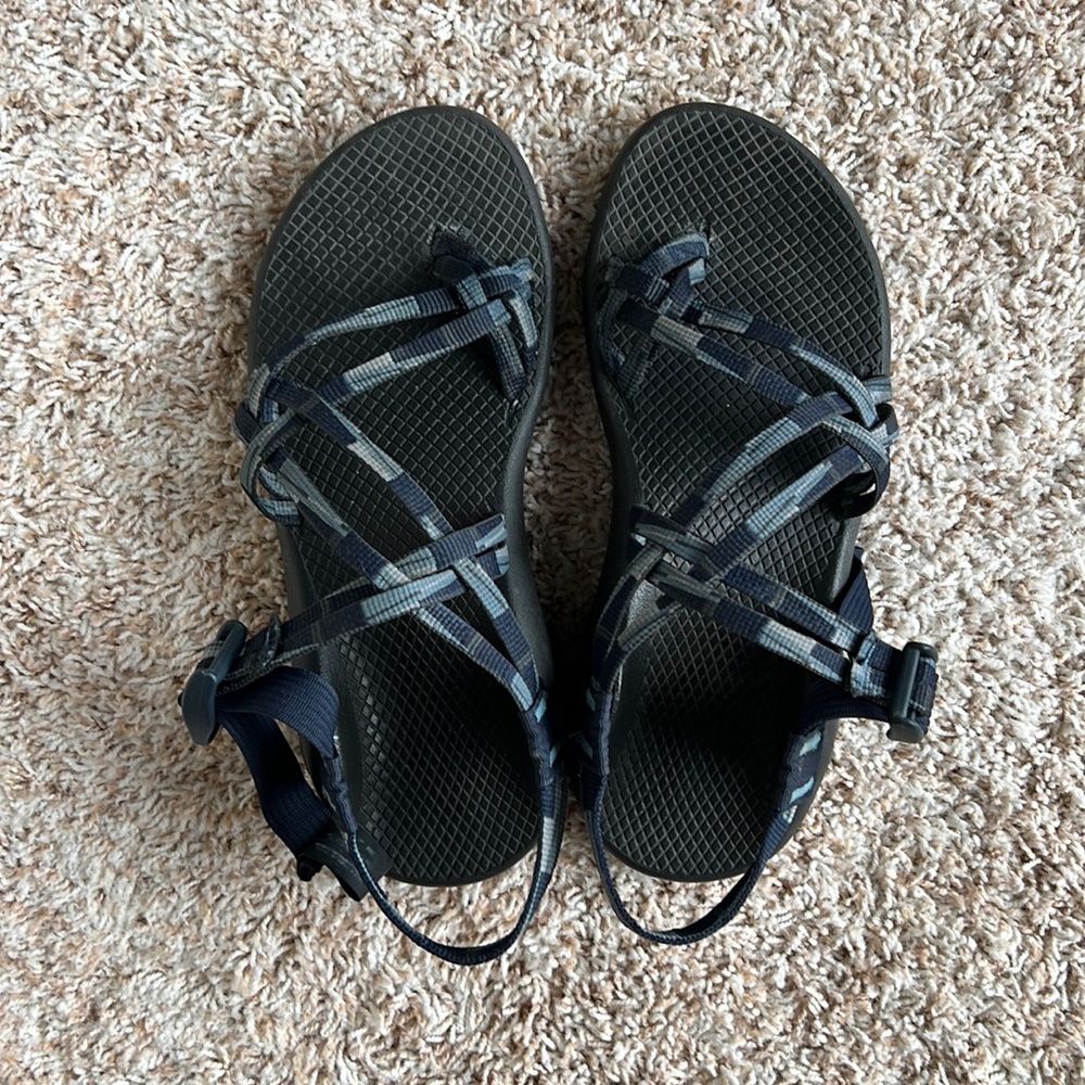 CHACO ZX/2 Classic Sandals, Navy, Size 8, Width M, Gently Used, Good Condition